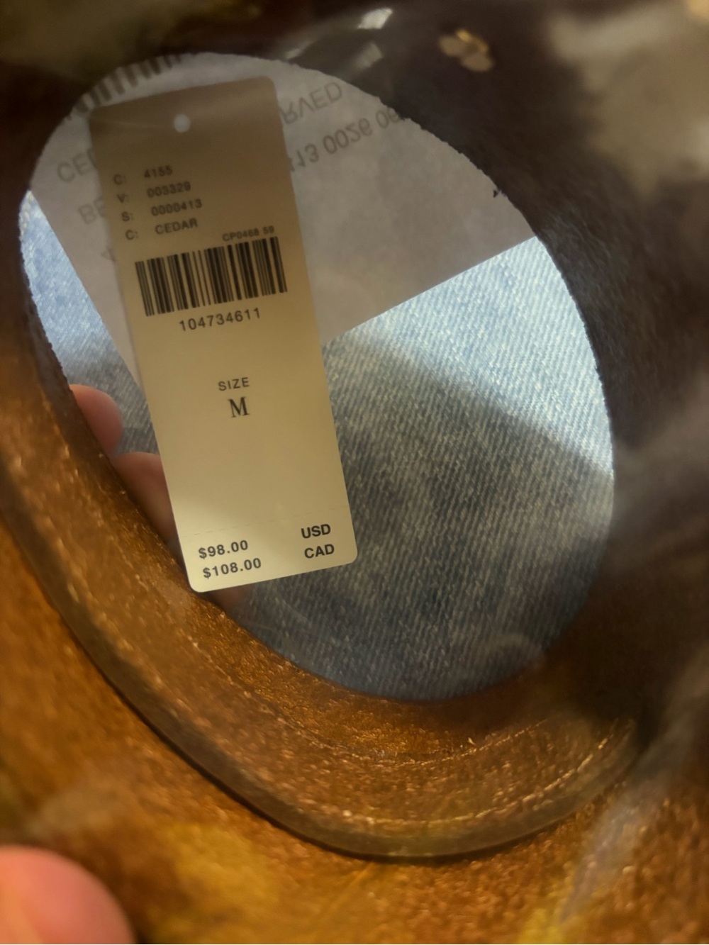 Anthropologie Wide Leather Waist Belt in Cognac Brown - Picture 7 of 10